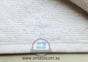 Белые махровые полотенца без бордюра