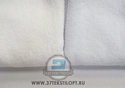 Белые махровые полотенца без бордюра